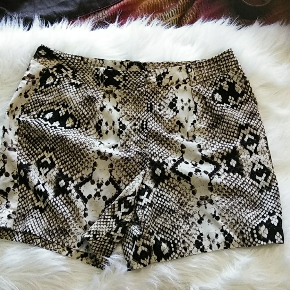 Reptile print shorts by Worthington